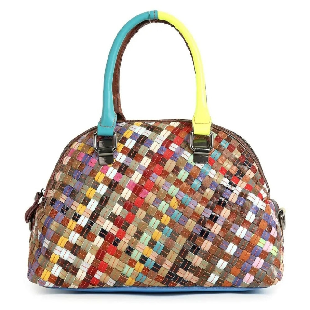 Colorful Woven Women's Handbag