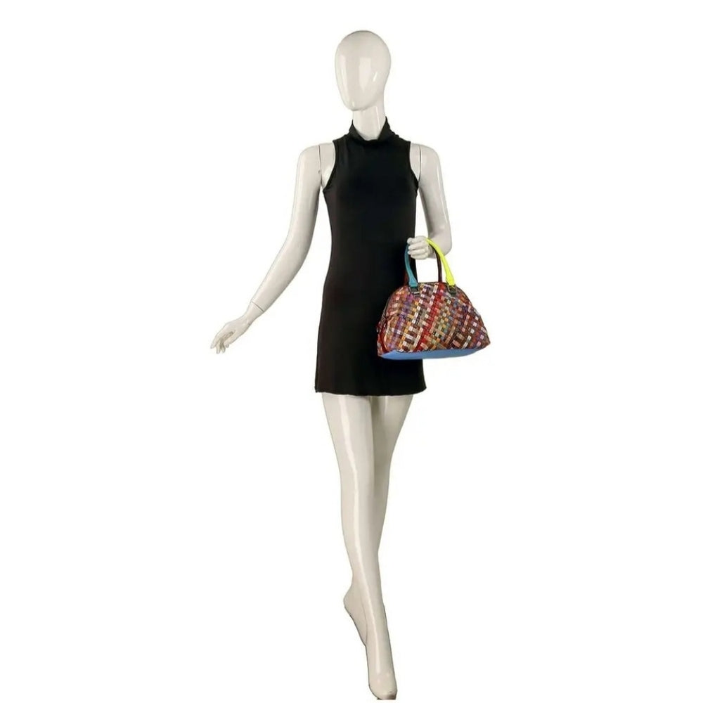 Colorful Woven Women's Handbag