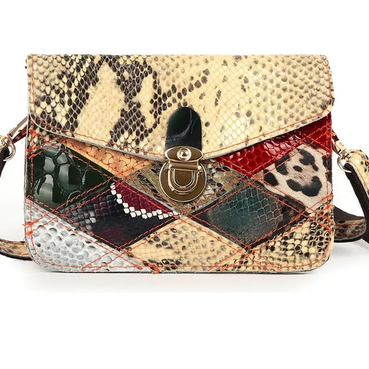 Multicolor Patchwork Crossbody Bag