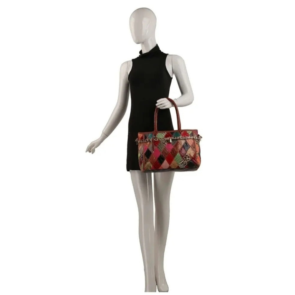 Multicolor Patchwork Tote Bag