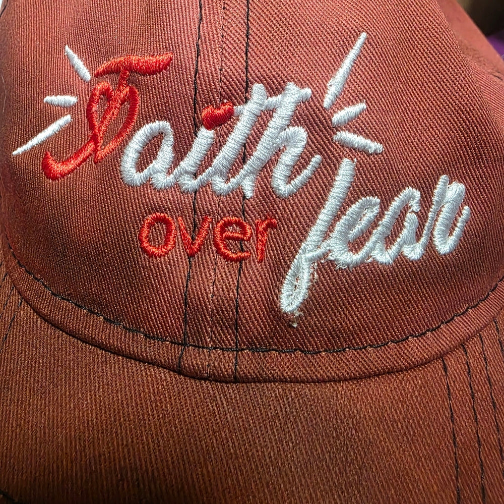 Brown Faith Over Fear Cap