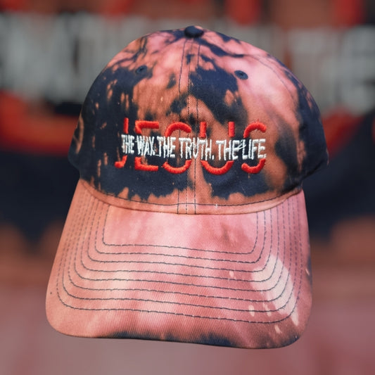 Tie-Dye Jesus Embroidered Cap
