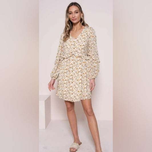 Floral Cream Dress