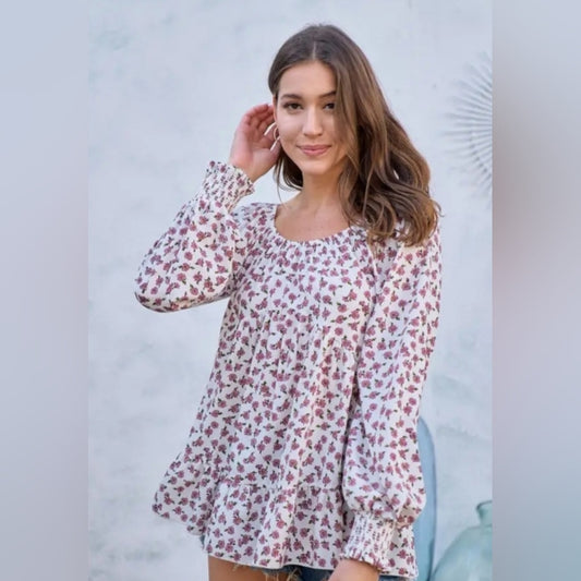 Floral Print Women's Top