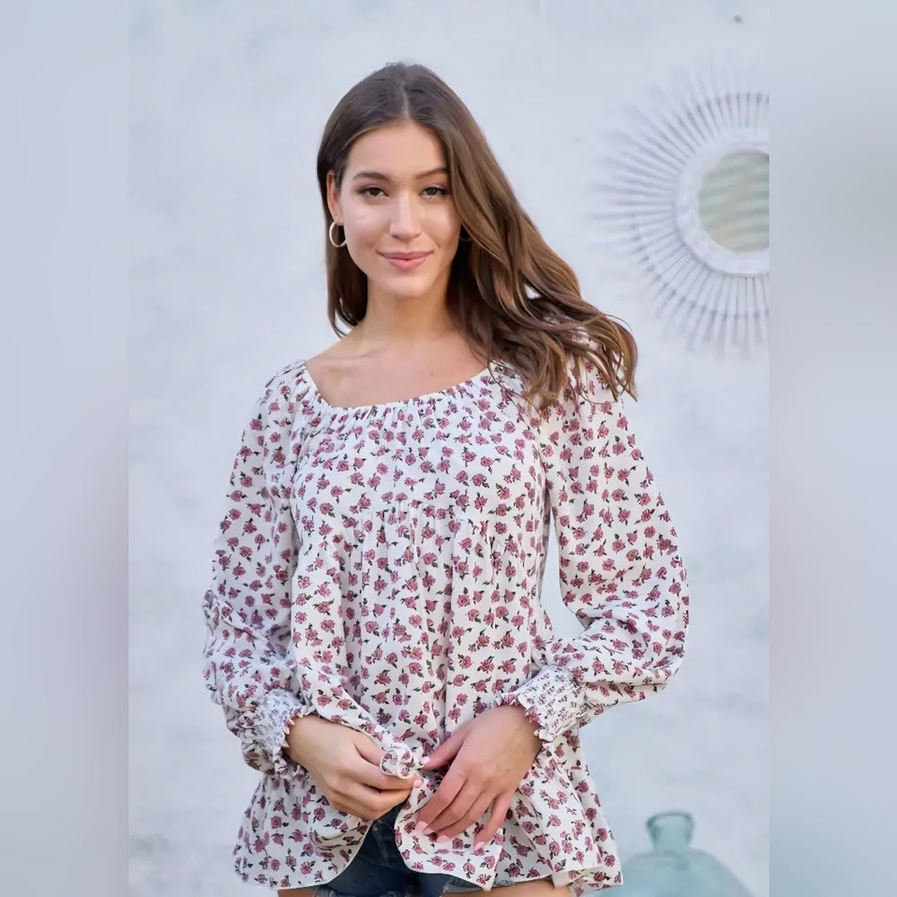 Floral Print Women's Top