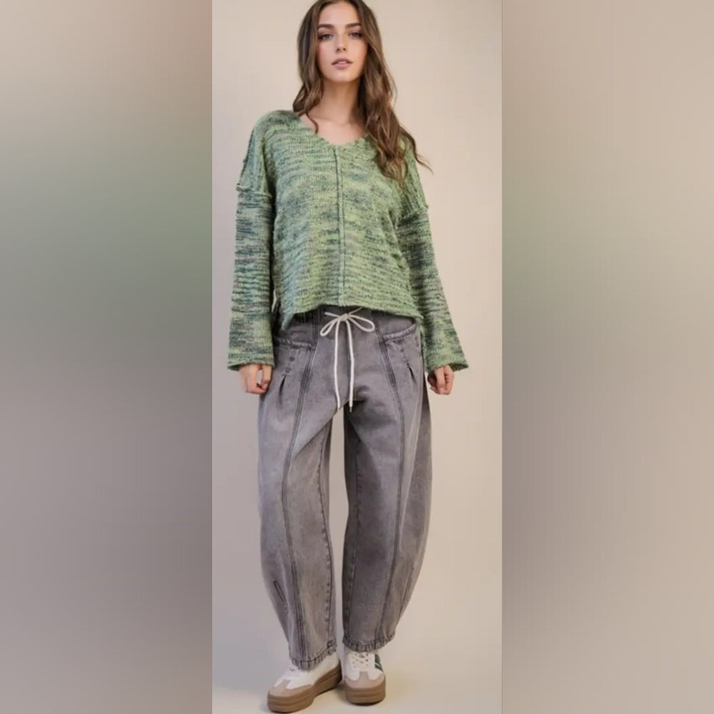 Barrel Denim Grey Jeans