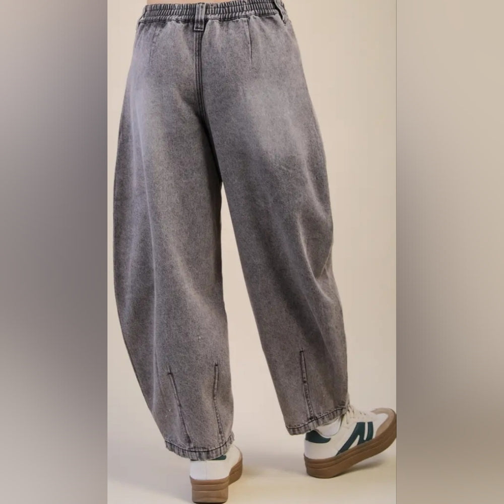 Barrel Denim Grey Jeans