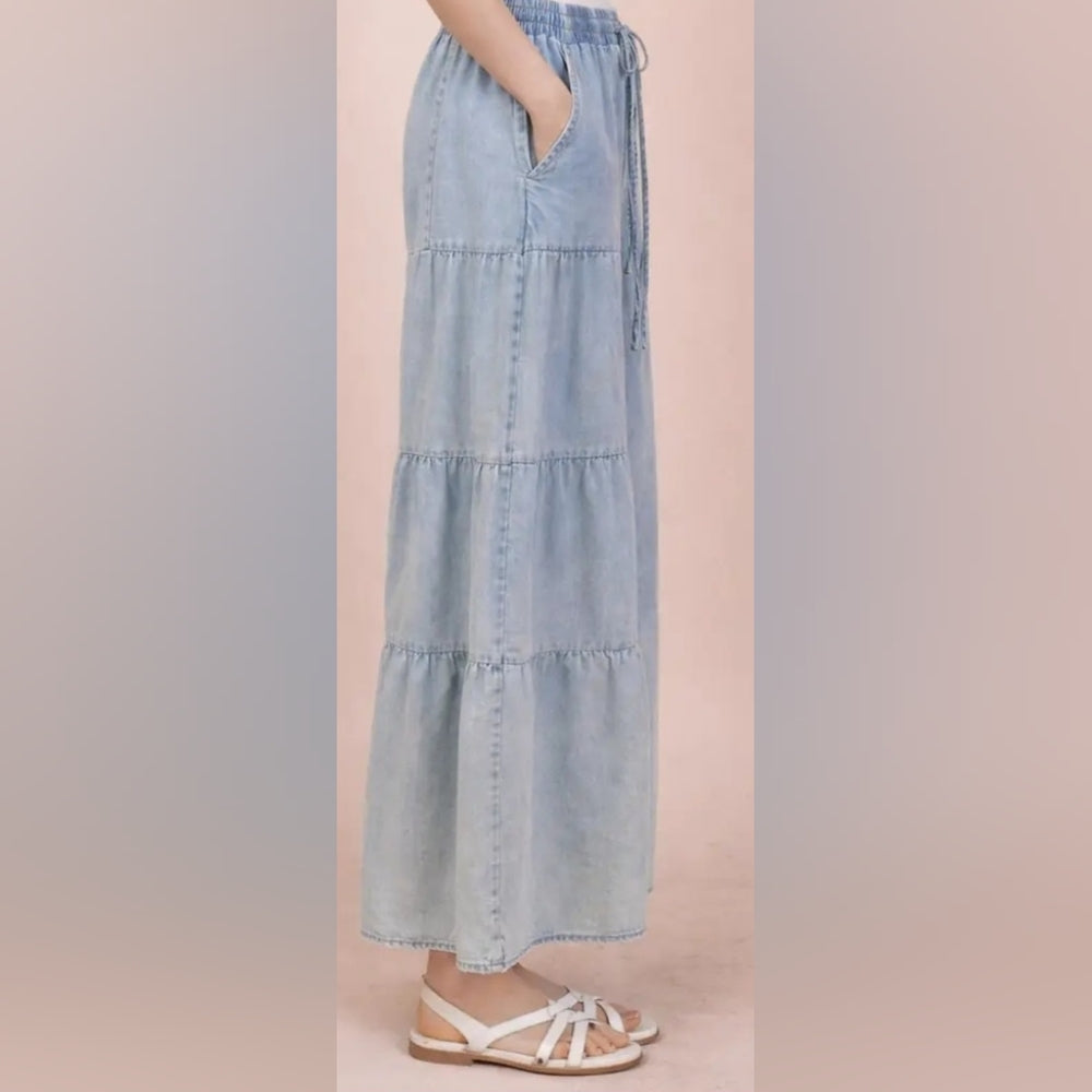 Light Blue Wide-Leg Jeans