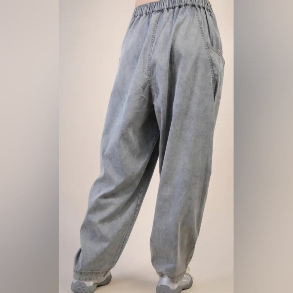 Grey Woven Casual Pants