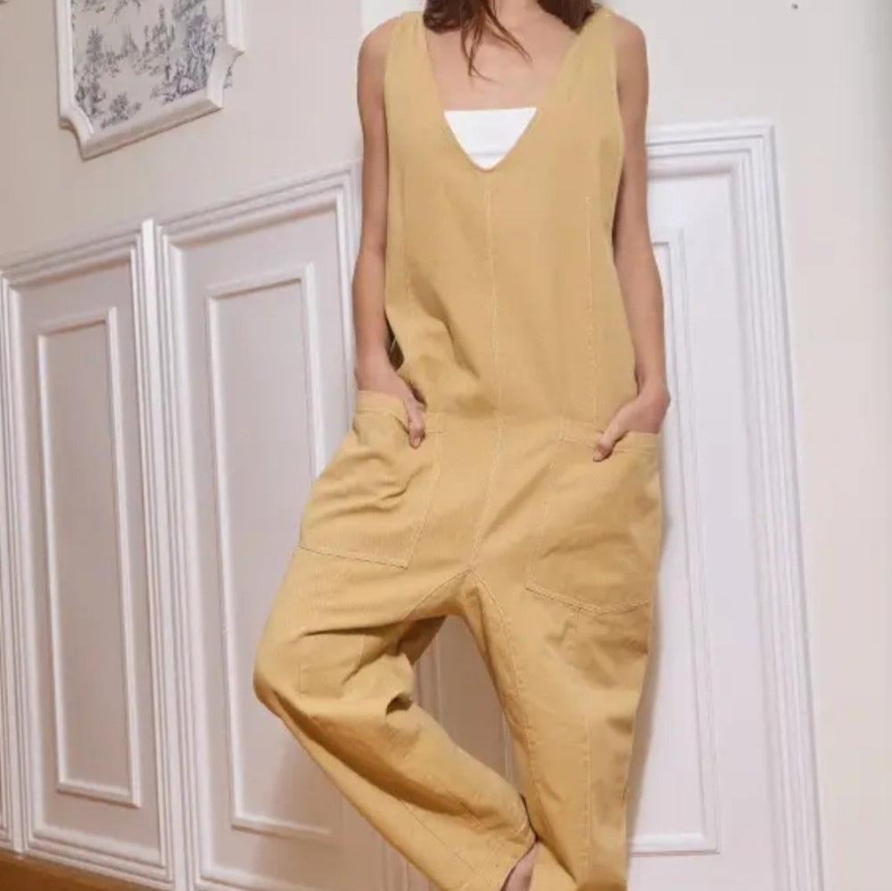 BUCKETLIST Tan Jumpsuit