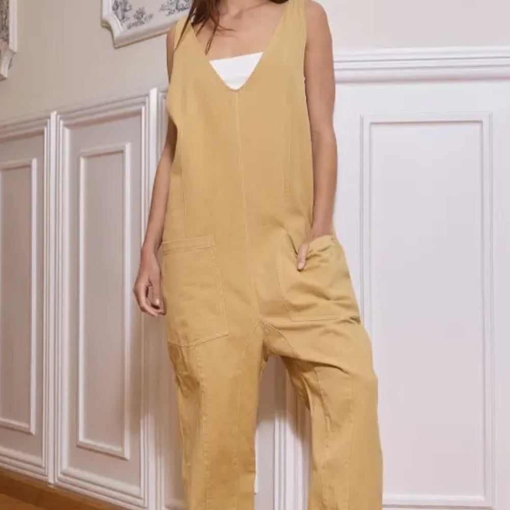 BUCKETLIST Tan Jumpsuit