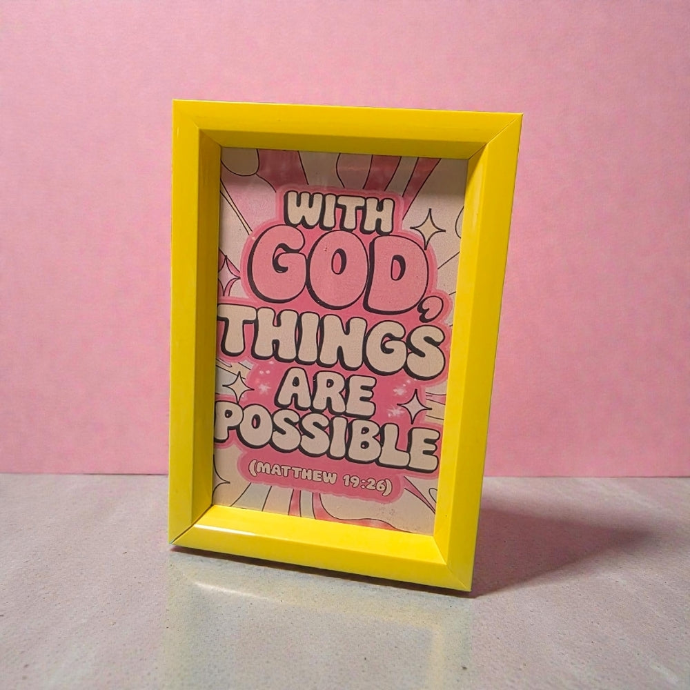 With God All Things Are Possible Art 4×6