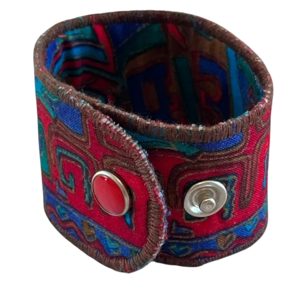Colorful Fabric Cuff Bracelet