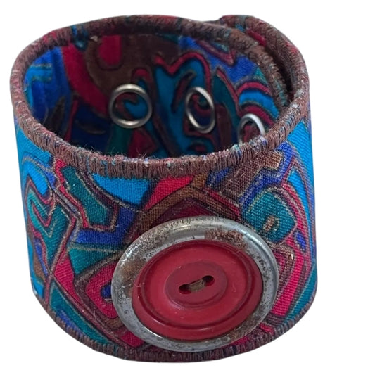 Colorful Fabric Cuff Bracelet
