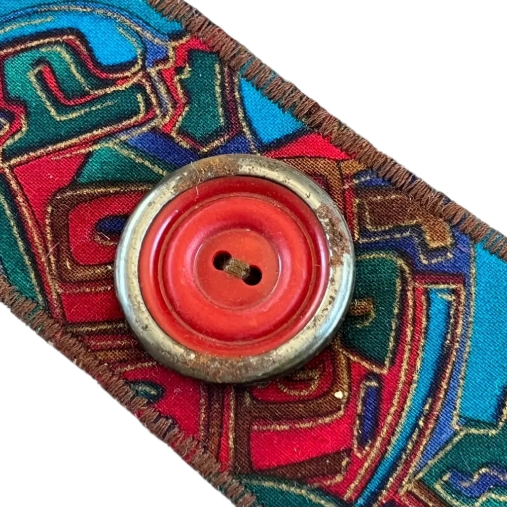 Colorful Fabric Cuff Bracelet