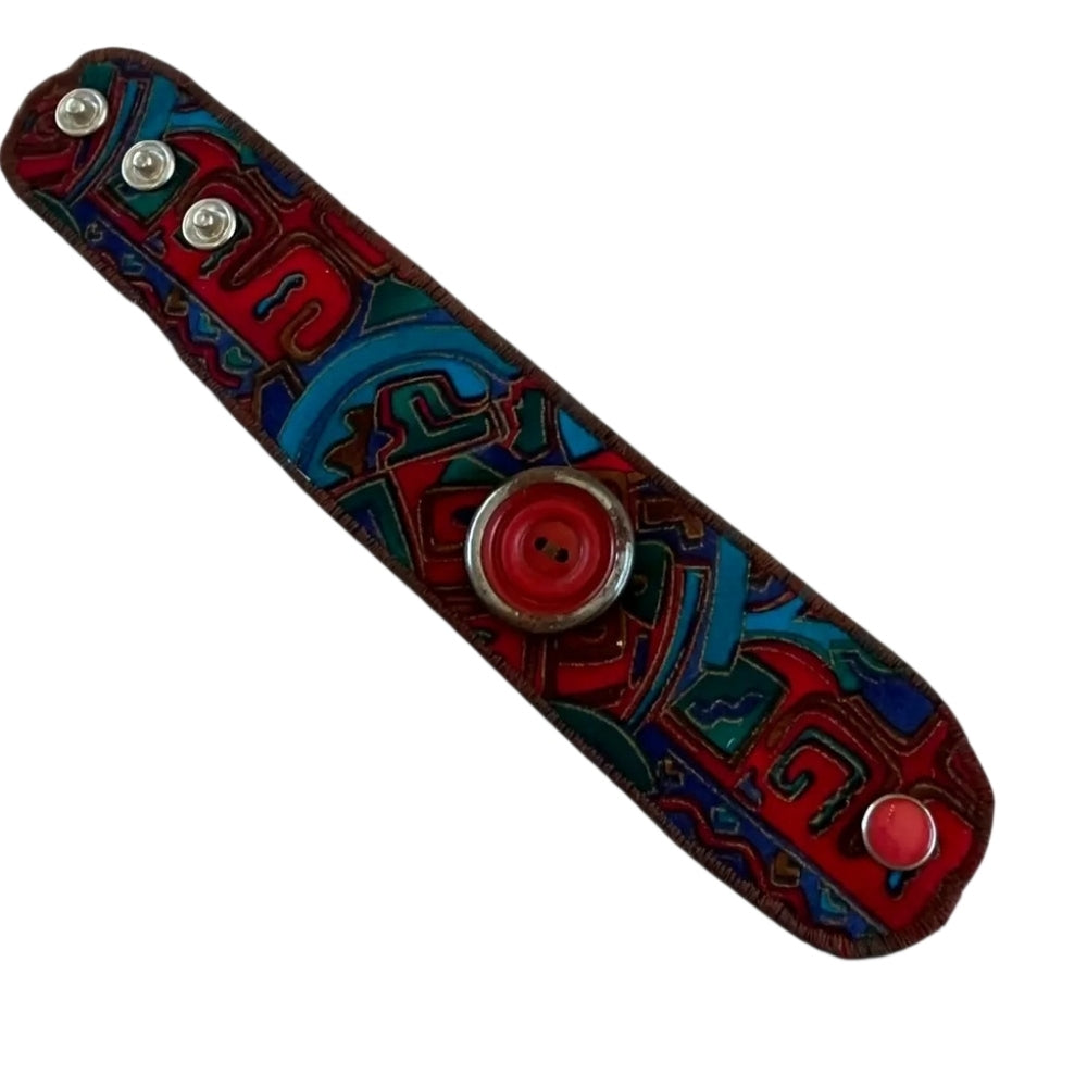 Colorful Fabric Cuff Bracelet