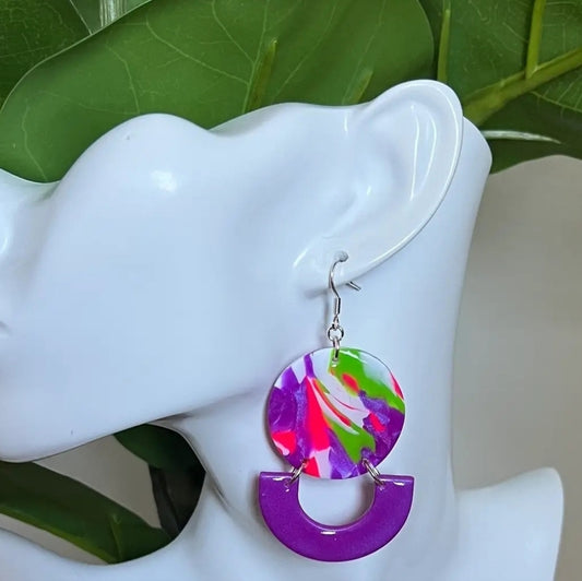 Colorful Abstract Earrings