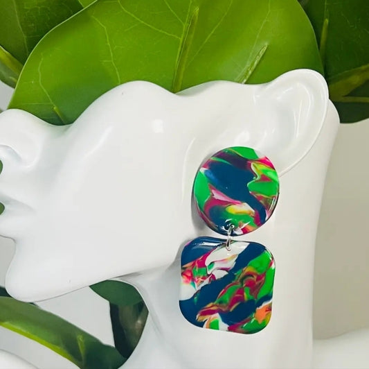 Colorful Abstract Earrings