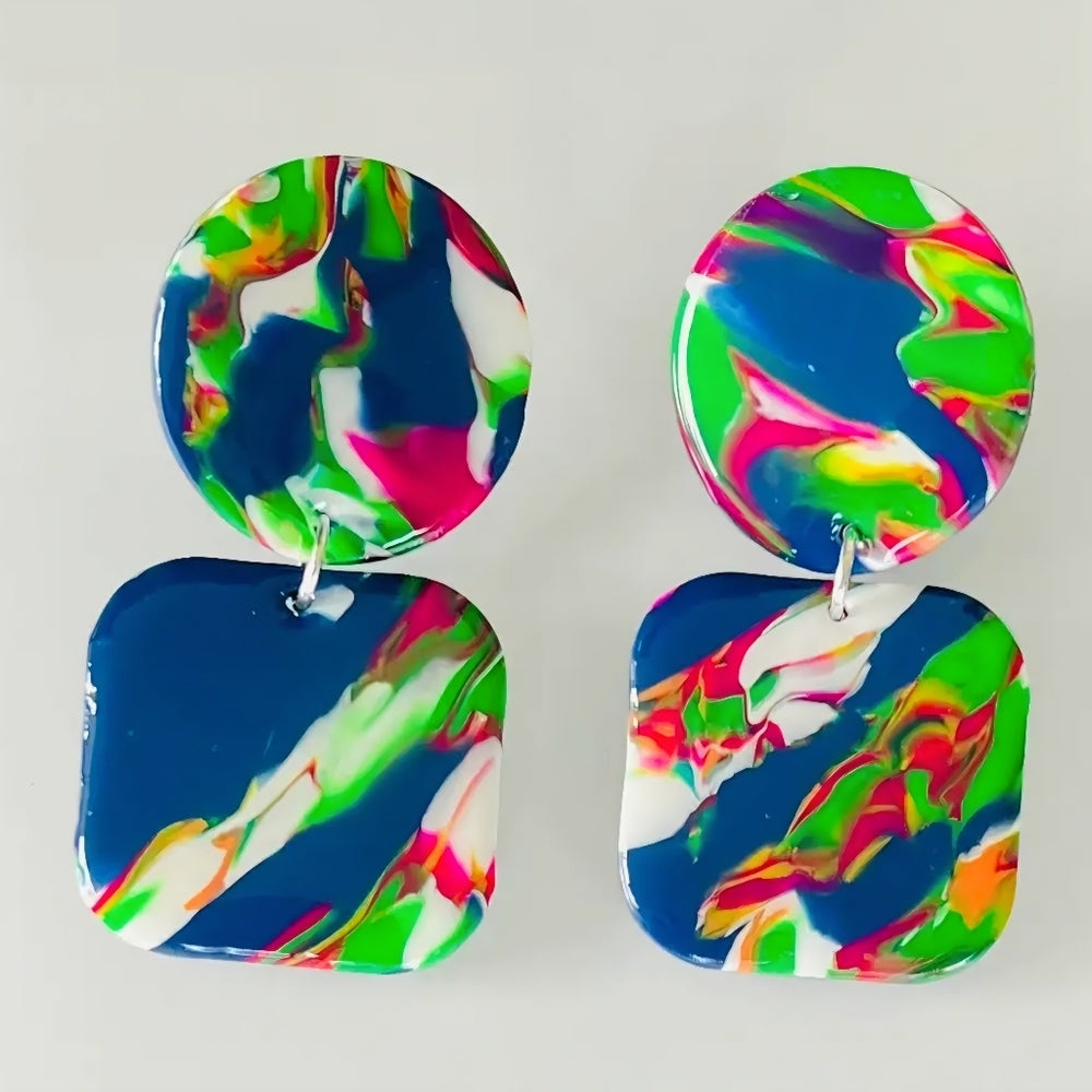 Colorful Abstract Earrings