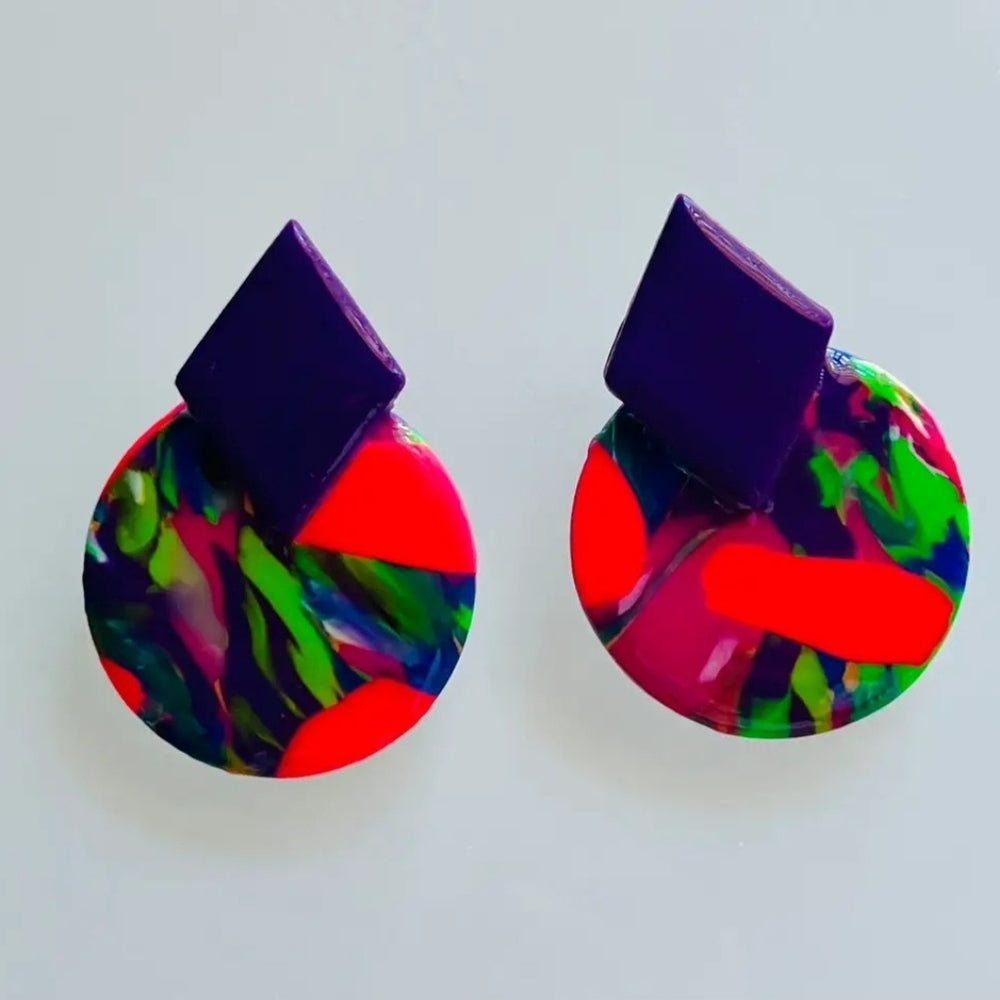 Colorful Statement Earrings