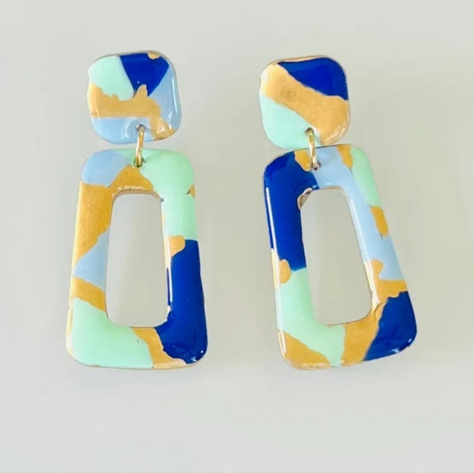 Colorful Geometric Earrings