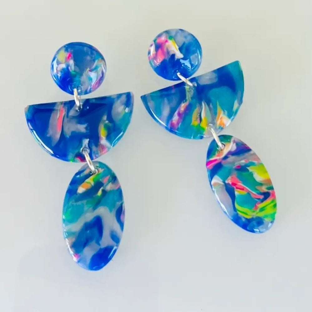 Colorful Abstract Dangle Earrings