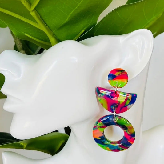 Colorful Statement Earrings