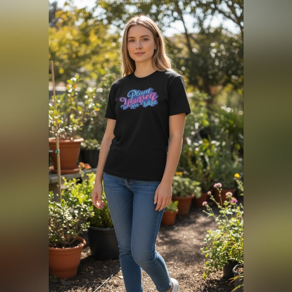 Plant Yourself In His Word Custom Tee Heavy Cotton