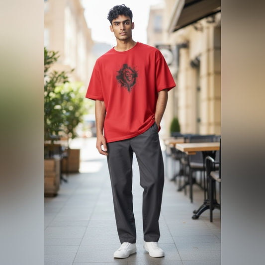 Red Graphic T-Shirt Lion Of Judah Jesus The Way The Truth The Life