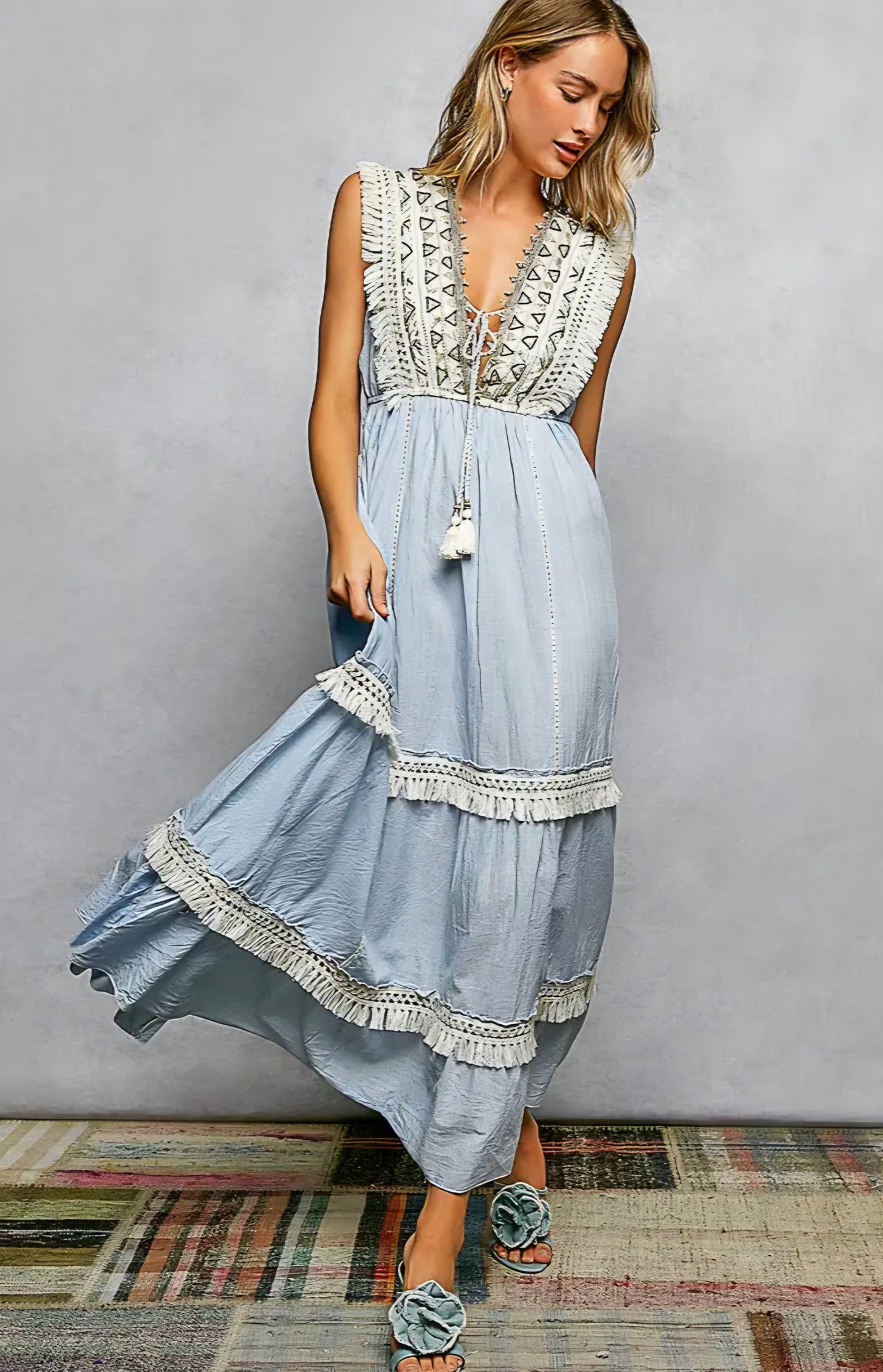 Tassel Ruffle dress