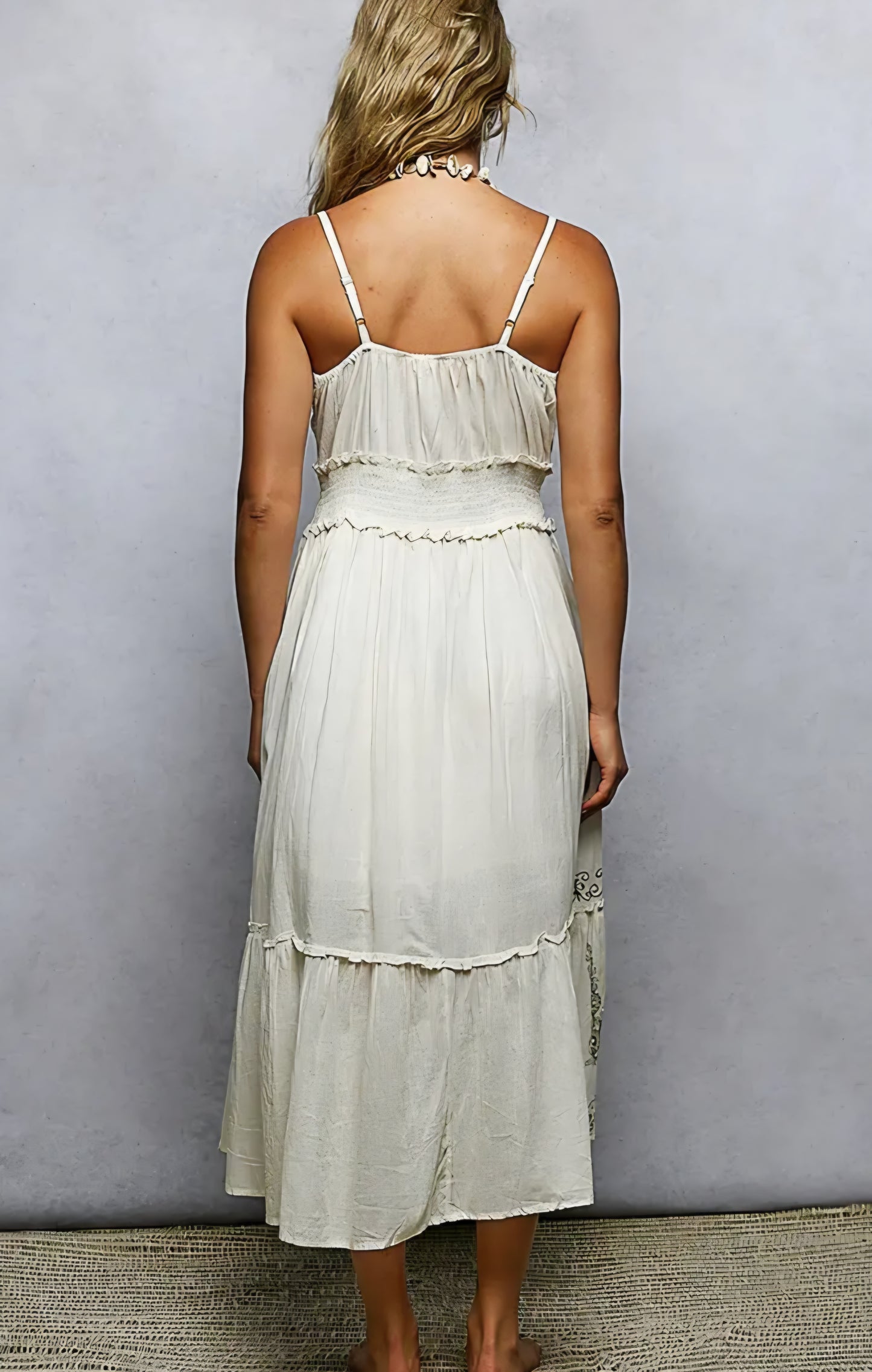 Boho Summer tiered maxi dress