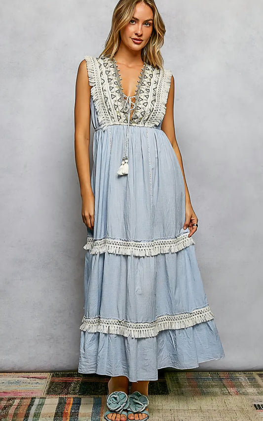 Tassel Ruffle dress