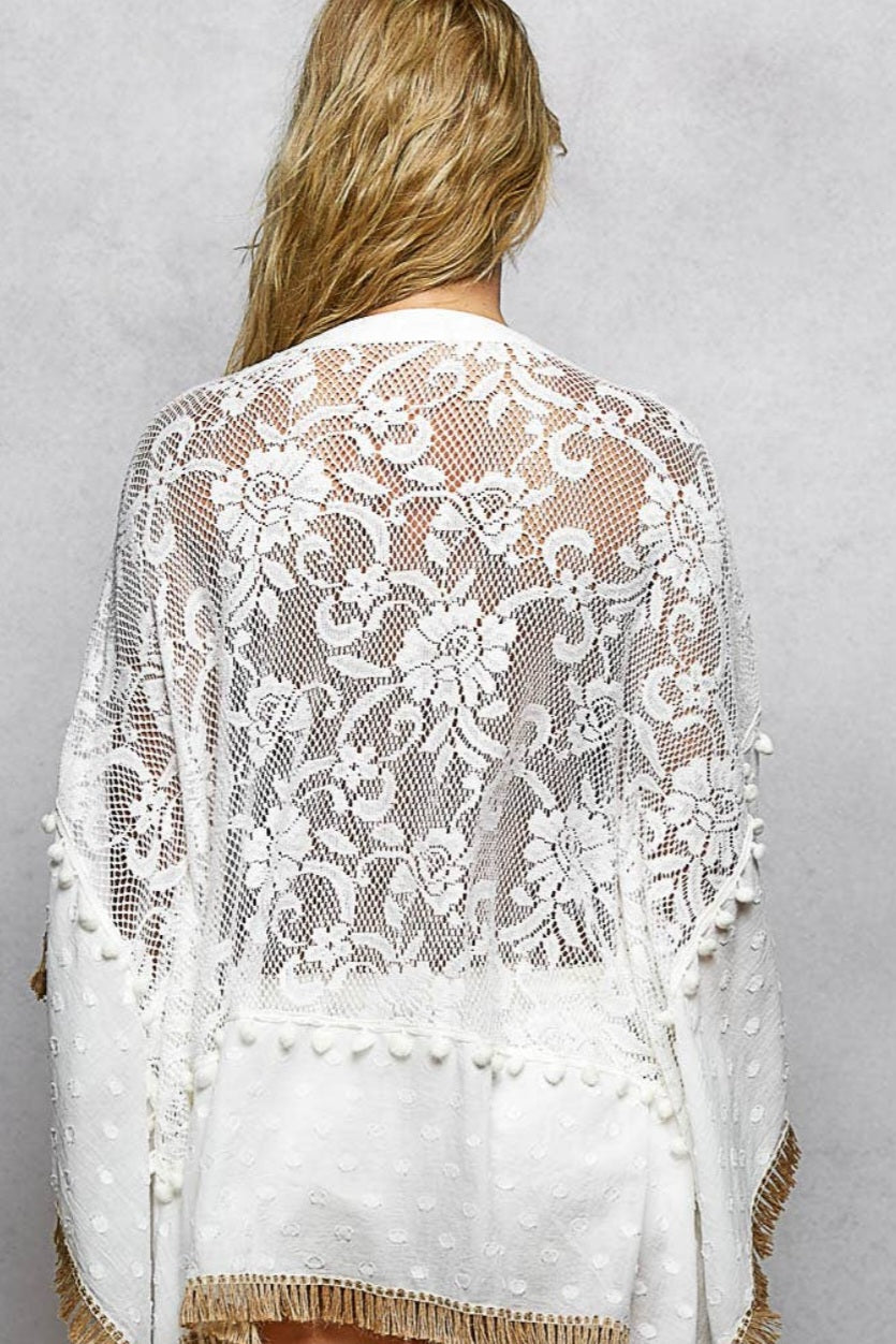 Lace Tassel Kaftan